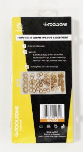 TZ 110PC COPPER WASHERS IN SLIMLINE CASE