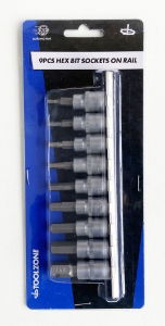 T/Z 9PC 3/8DR MM CRV HEX BIT SOCKETS"