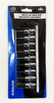 TOOLZONE 9PC 3/8 AF HEX KEYS ON RAIL