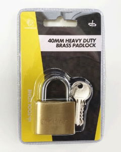 TOOLZONE 40MM HD BRASS PADLOCK
