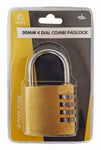 T/ZONE 50MM 4 DIAL COMBI P/LOCK