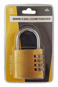 T/ZONE 50MM 4 DIAL COMBI P/LOCK