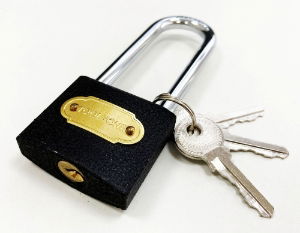 T/Z 38MM LONG SHANK IRON PADLOCK