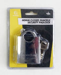 TZ 60MM CLOSED SHACKLE STEEL  PADLOCK