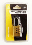 T/ZONE SMALL COMBINATION PADLOCK 3 DIAL