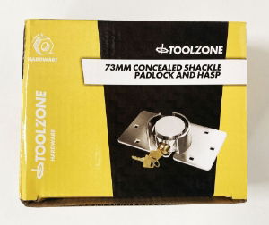 TOOLZONE 73MM SHACKLESS LOCK & HASP