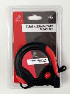 T/Z 7.5M 25MM R/COATED TAPE MEASURE BEST