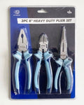 TOOLZONE 3PC 8 HEAVY DUTY PLIER SET"