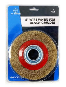 TOOLZONE 6 WIRE WHEEL FOR BENCH GRINDER"