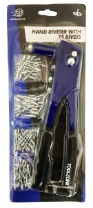 T/ZONE HAND RIVETER WITH 75 RIVETS