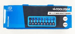 T/ZONE 9PC 1/2" IMPACT STAR BITS T20-T70