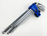 ToolZone 9PC EXTRA-LONG BALL HEX KEYS 1.5-10MM Chrome vanadium
