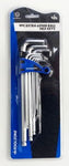 ToolZone 9PC EXTRA-LONG BALL HEX KEYS 1.5-10MM Chrome vanadium