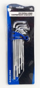 TZ 9PC EX.LONG T/PROOF STAR KEYS T10-T50