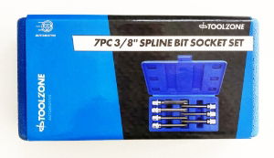 T/Z 7PC 3/8 SPLINE SOCKETS 110MM M4-M10"
