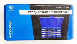 TZ 7PC 3/8 STAR BIT SET 110MM T25-T60"