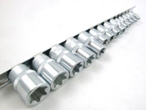 TOOLZONE 14PC CRV FEMALE STAR SOCKETS