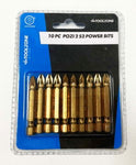 T/ZONE 10PC POZI 2 S2 50MM POWER BITS