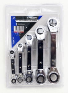 T/Z 5PC OFFSET MM RATCHET RING SPANNERS