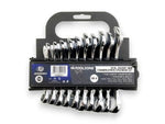 T/Z 10PC MM STUBBY SPANNERS F/P IN RACK
