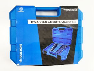T/Z 8PC AF FLEXI RATCHET SPANNERS IN CAS