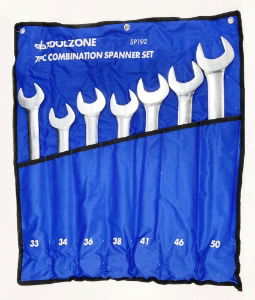 TZ 7PC CRV COMB.SPANNER SET JUMBO METRIC
