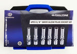 T/ZONE 6PC 3/8 DR GLOW PLUG SOCKET SET"