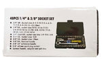 40PC 1/4 & 3/8 SOCKET SET