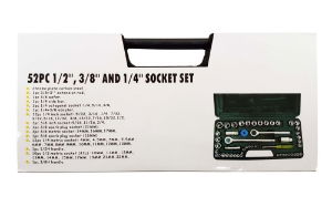 52PC 1/4Ó & 3/8Ó, 1/2Ó SOCKET SET
