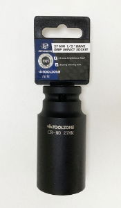 T/ZONE 27MM 1/2 DEEP IMPACT SOCKET CRMO"