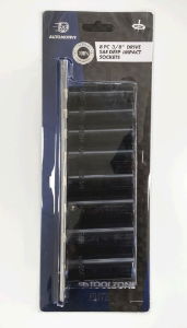 TZ 8PC 3/8 AF DEEP IMPACT SOCKET SET"