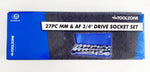 TZ 27PC MM & AF 3/4" DR. SOCKET SET 12PT