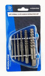 TZ 6PC SPIRAL FLUTE SCREW EXTRACTOR SET