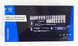 T/ZONE 24PC 1/4 CRV POLISHED SOCKET SET"