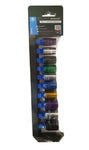 TZ COLOUR 10PC 3/8 MM STD.CRV SOCKETS"