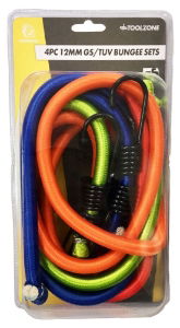 TZ 4PC 12MM GS/TUV ASSORTED BUNGEE SET