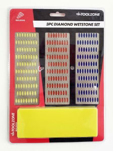 T/ZONE 3PC 6 X 2" DIAMOND WHETSTONE"