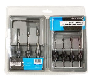 T/Z 22PC TAPERED COUNTERSINK DRILLS