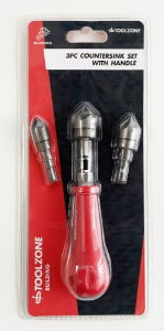 TOOLZONE 3PC COUNTERSINK WITH HANDLE