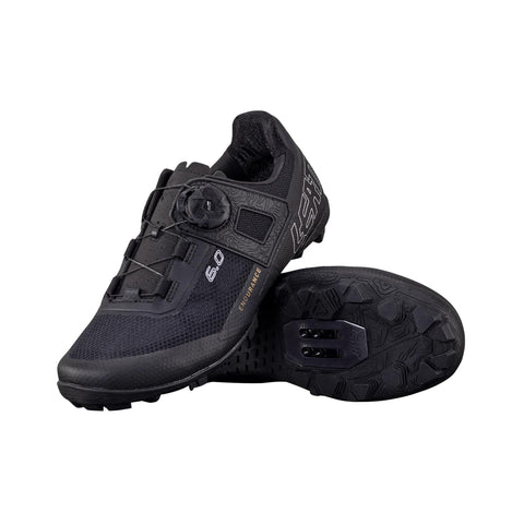 Leatt Endurance Proclip 6.0 Shoes 2025: BLACK UK 7.5