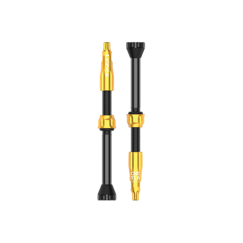 Lezyne - CNC TLR Valves (Pair) 60mm - Gold