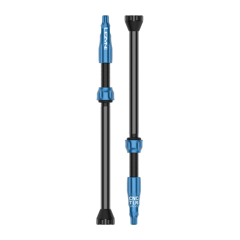 Lezyne - CNC TLR Valves (Pair) 80mm - Blue