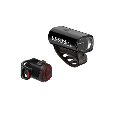 Lezyne - Hecto STVZO 40/Femto USB STVZO Pair-Black/Hi Gloss