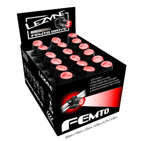 Lezyne - Femto Counter Top Box - 36Pcs - Rear