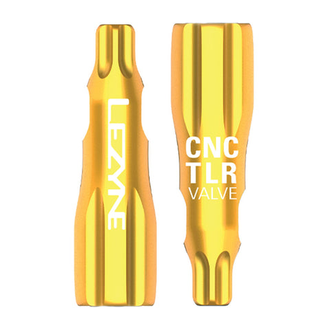 Lezyne - CNC TLR Valve Caps Only (Pair) - Gold