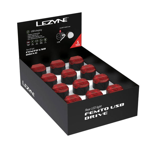 Lezyne - Femto USB Drive 24 Box Set Rear - Black