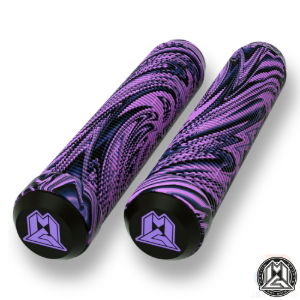 MGP 180mm GRIND GRIPS - SWIRLS - PURPLE/BLACK