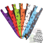 MADD SKULLS SHOCK TAPE - PURPLE/BLACK inc STICKERS