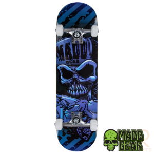 MADD GEAR PRO SKATEBOARD - HATTER STRIP BLUE / BLACK