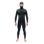 Dakine Mens Mission Chest Zip Hooded 6/5/4mm Full Wetsuit (Black)